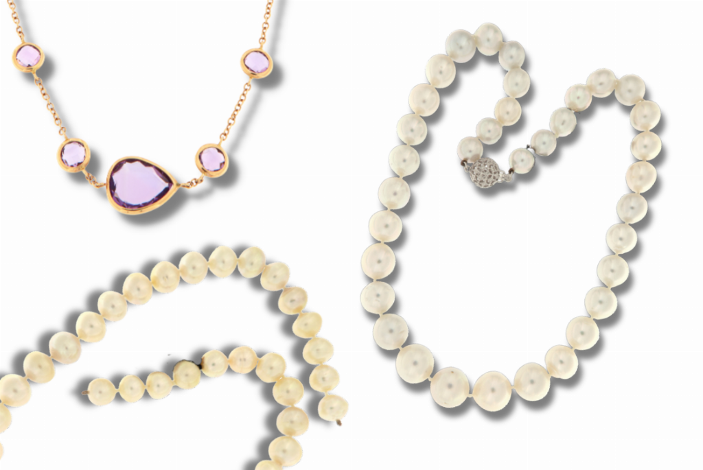 Collars i penjolls d'or amb perles i pedres precioses - Collane - Jutjat n. 1 de A Corunya - Venda 5