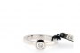 Anillo de Oro Blanco 18 Quilates - Diamante 0,44 ct - Orla 0,08 ct 3