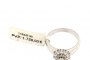 18 Carat White Gold Ring - Diamonds 0.08 ct - 0.12 ct - 0.86 ct 1