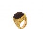 18 Carat Yellow Gold Ring - Smoky Quartz 3