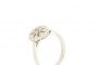 18 Carat White Gold Ring - Diamond 0.08 ct - Diamonds 0.14 ct 2