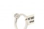 Bague Or Blanc 18 Carats - Diamants 0,27 ct 1