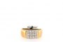 Anillo de oro amarillo 18 Quilates - Diamantes 1