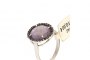 18 Carat White Gold Ring - Diamonds 0.28 ct  and Topaz 2