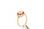 18 Carat Rose Gold Ring - Topaz and Rubies on the Sides 1