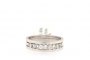 Bague Or Blanc 18 Carats - Diamants 1