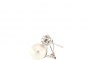18 Carat White Gold Earrings - Diamonds 0.47 ct - Cultured Pearl 3