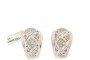 Boucles d'Oreilles Or Blanc 18 Carats - Diamants - Baguette 1