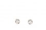Boucles d'Oreilles Or Blanc 18 Carats - Diamants 0, 34 ct 1