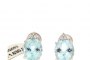 18 Carat White Gold Earrings - Diamonds 0.14 ct 1