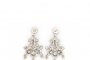 18 Carat White Gold Earrings - Diamonds 0.58 ct 2