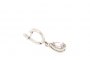 18 Carat White Gold Earrings - Diamonds 0.20 ct - Morganite 3