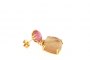 18 Carat Yellow Gold - Tourmaline - Quartz Earrings 2