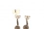 18 Carat White Gold Earrings - Brown Diamonds 2