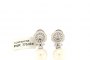 18 Carat White Gold and Pearls Earrings 1