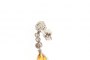 18 Carat White Gold Earrings - Diamonds - Citrine Quartz 1