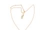 Collier avec pendentif en or rose - Rhodolite - Diamants 1