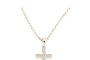 Cruz White Gold Necklace with Pendant - Diamonds 0.04 ct 3