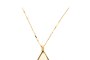 Yellow Gold Chain Necklace - Pearl 2