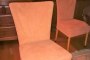 N. 4 Stühle Alcantara und Runder Tisch 4