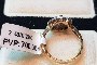 Prsten od 18 karata žutog zlata - Dijamanti 0.10 ct - Dijamanti 0.19 ct - Ružičasta ruža 2