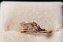Inel Aur Roz 18 Carate - Diamante 0,04 ct 1