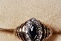 18 Carat Yellow Gold Ring - Diamonds - Sapphires 1