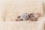 Anello Oro Bianco 18 Carati - Diamanti 0,06 ct - Diamanti 0,07 ct 1