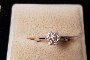 Bague Or Blanc 18 Carats - Diamants 0.10 ct 1