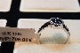 Bague Or Blanc 18 Carats - Diamants 0,06 ct - Saphir 0,22 ct 2