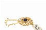 Gold Necklace Clasp 18 Carat - Diamonds - Sapphires 2