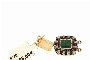 Zatvarač ogrlice od 18-karatnog zlata - Dijamanti - Smaragdi 2