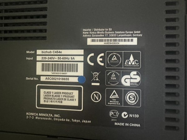 Fotocopiator multifuncțional Konica Minolta - bunuri instrumentale provenite din leasing