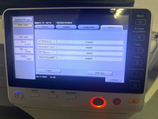 Konica Minolta çok fonksiyonlu fotokopi makinesi - leasingden gelen sermaye malları