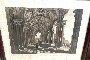 Engraving Portico of the Villa Albani Palace, Castelbarco - Floral Decorations on Paper 3